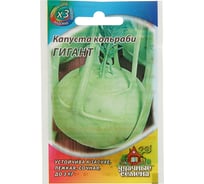 Семена АРТИКУЛ Капуста кольраби Гигант 0.2 г + поздняя евро + 4630009395713
