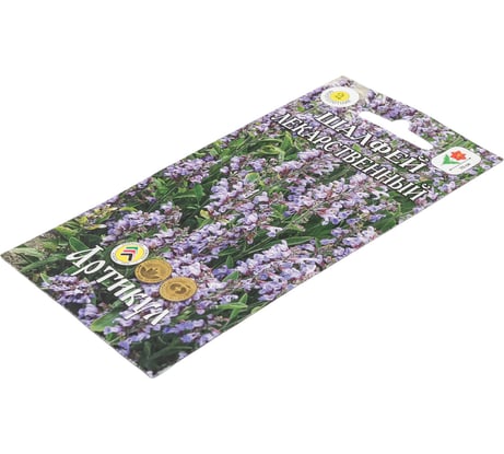 Семена АРТИКУЛ Шалфей лекарственный 0.1 многолетний евро розовый, h 70 см 4607089741426