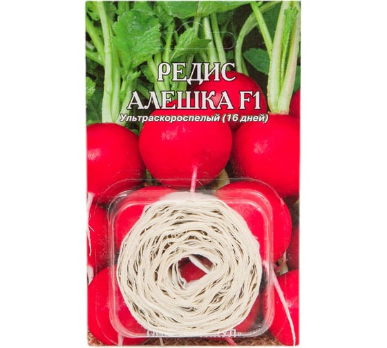 Семена АРТИКУЛ Редис Алёшка F1 ультраскороспелый, 16-18 дней 4630009393191
