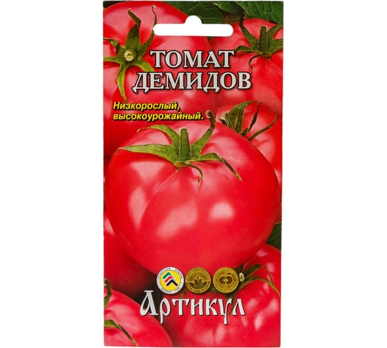 Семена АРТИКУЛ Томат Демидов 0.05 г, среднеспелый 4630009393627 1
