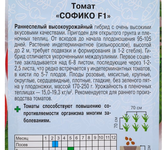 Томат АРТИКУЛ Софико F1 0.05 г -- евро раннеспелый 4630009394396