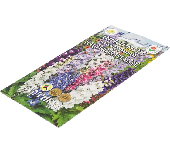 Семена АРТИКУЛ Шпорник культурный Пацифик Гиантс 0,07 г, многолетний, евро, дельфиниум Сувенир, смесь, h=180 cм, d=3-4 см, длина соцветия 80 см 4607089746438 1