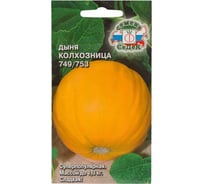 Дыня колхозница СеДеК 749/753 ( ср.спелый, округл., желт.-оранжевый, очень сладкий, 0.7-1.3 кг.) евро, 0,5 I0000001967