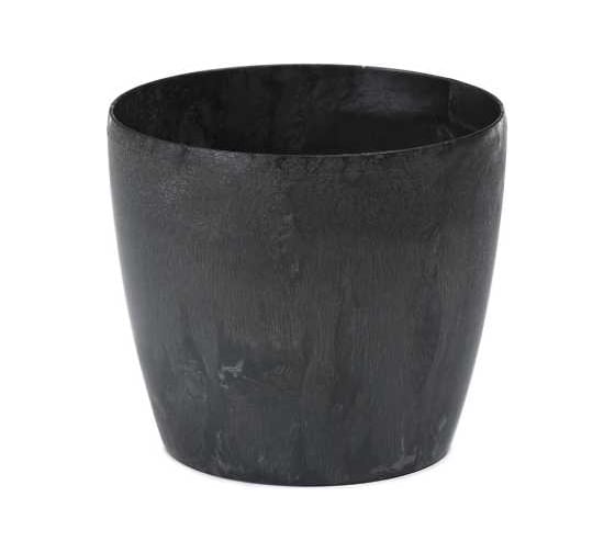 Кашпо LAMELA Sp.z o. 200 MAGNOLIA ECO recycled beton d 12 см, h 10.4 см, 0.89 л черный бетон 070433