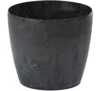 Кашпо LAMELA Sp.z o. 201 MAGNOLIA ECO recycled beton d 13.5 см, h 11.9 см, 1.32 л черный бетон 070435