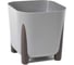 Кашпо на ножках LAMELA Sp.z o. 251 FRIDA ECO wood квадрат 36х36 см, h 32 см, 29 л серый 070413 1