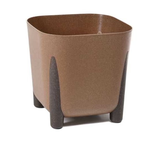 Кашпо на ножках LAMELA Sp.z o. 250 FRIDA ECO wood квадрат 29х29 см, h 29 см, 16 л натуральное дерево 070409 1
