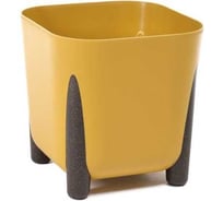 Кашпо на ножках LAMELA Sp.z o. 233 FRIDA квадрат 29х29 см, h 29 см,16 л горчичный 070328