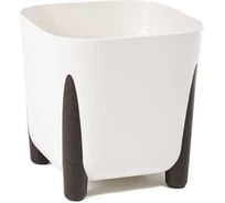 Кашпо на ножках LAMELA Sp.z o. 233 FRIDA квадрат 29х29 см, h 29 см, 16 л кремовый 070330
