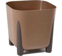 Кашпо на ножках LAMELA Sp.z o. 251 FRIDA ECO wood квадрат 36х36 см, h 32 см, 29 л натуральное дерево 070414