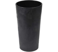 Кашпо LAMELA Sp.z o. 536 LILIA ECO recycled beton d 25 см, h 47 см, черный бетон с вкладышем 070379