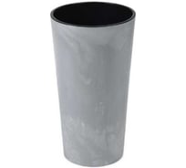 Кашпо LAMELA Sp.z o. 535 LILIA ECO recycled beton d 19 см, h 36.4 см, серый бетон с вкладышем 070373