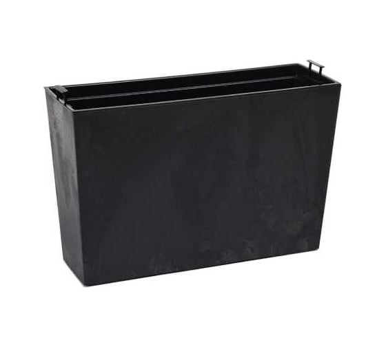 Цветник LAMELA Sp.z o. 564 WERBENA ECO recycled beton 19х56х36.5 см, черный бетон с вкладышем 070430 1