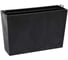 Цветник LAMELA Sp.z o. 564 WERBENA ECO recycled beton 19х56х36.5 см, черный бетон с вкладышем 070430 1