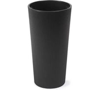 Кашпо LAMELA Sp.z o. 899 LILIA ECO recycled jumper d-25 см, h-47 см, черный с вкладышем 070254