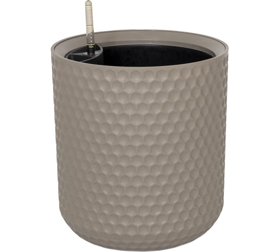 Кашпо Ola Dom  пластик KERAMA 5л мокко d240mm d240mm h265мм 070211