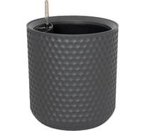 Кашпо Ola Dom  пластик KERAMA 5л серый d240mm d240mm h265мм 070212