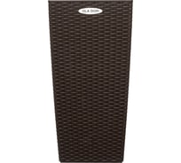 Кашпо ELLASTIK RATTAN OLA DOM 14 литров, коричневый ЭП 258364
