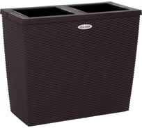 Кашпо Ola Dom  пластик RATTAN 28л коричневый d655cm d328cm h560мм 070235