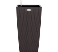 Кашпо ELLASTIK-PLAST RATTAN OLA DOM 31 литр, коричневый ЭП 258401
