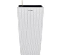 Кашпо ELLASTIK-PLAST RATTAN OLA DOM 31 литр, белый ЭП 258432