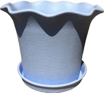 Горшок для цветов с поддоном Тек-А-Тек Le Fleur d=16.5, 2.0 л, светло-синий 403-5