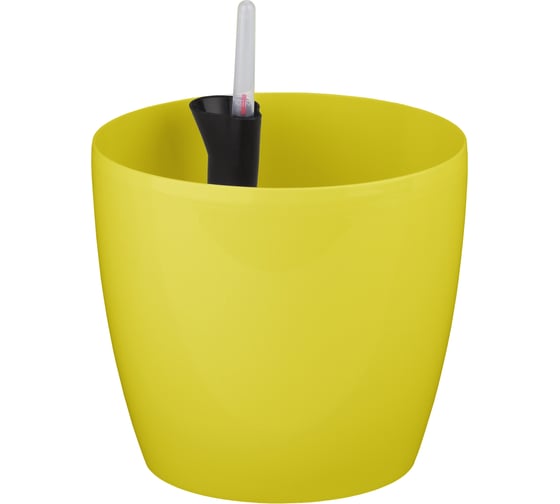 Кашпо круглое с автополивом GREEN APPLE DUO190-B d-190, бежевое Б0014324 1