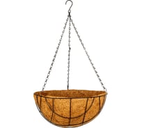 Подвесное кашпо с вкладышем из коковиты, полукруглое d35 PALISAD 69023
