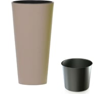 Кашпо для цветов Prosperplast TUBUS SLIM мокко 2 предмета 15 и 27л DTUS300-7529U