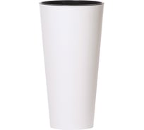 Кашпо для цветов Prosperplast TUBUS SLIM белый 2 предмета 4 и 8 л DTUS200-S449