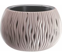 Кашпо для цветов Prosperplast SANDY BOWL мокко 2 предмета 3,9л DSK290-7529U