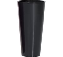 Кашпо для цветов Prosperplast TUBUS SLIM SHINE антрацит 2 предмета 15 и 27л DTUS300S-S433
