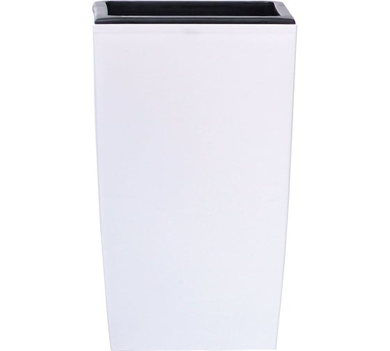 Кашпо для цветов Prosperplast COUBI SQUARE HIGH белый 2 предмета 3 и 4 л DUW160-S449