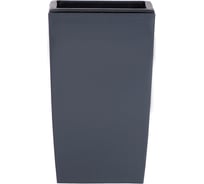 Кашпо для цветов Prosperplast COUBI SQUARE HIGH графит 2 предмета 19 и 30л DUW290-426U