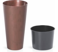 Кашпо для цветов Prosperplast Tubus Slim Corten кортен сталь 2 предмета 35 и 64 л DTUS400C-7601U