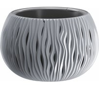 Кашпо для цветов Prosperplast SANDY BOWL серый 2 предмета 3,9л DSK290-405U
