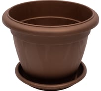 Цветочный горшок Тек-А-Тек Le Jardin 2 d=20, бронза коричневая 1002-7 31377885