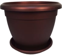 Цветочный горшок Тек-А-Тек Le Jardin 2 d=25, бронза бордо 1003-5