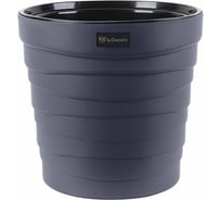 Кашпо с вкладышем bmc Бархан антрацит, диаметр 265 мм, высота 257 мм, 7.5 л КШ 4363 070469