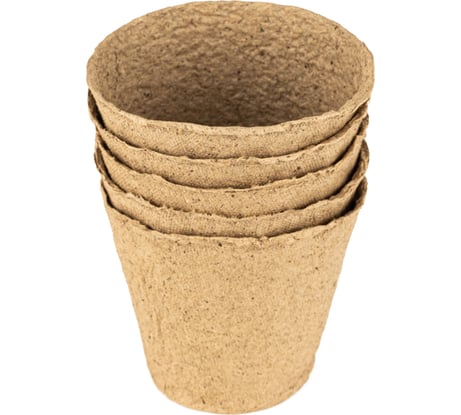 Горшочек для рассады Без бренда 100х110 мм торфяной 5 шт. 64362
