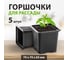 Горшочек для рассады Без бренда 70х70х65 мм, полистирол 5 шт. 64344 2