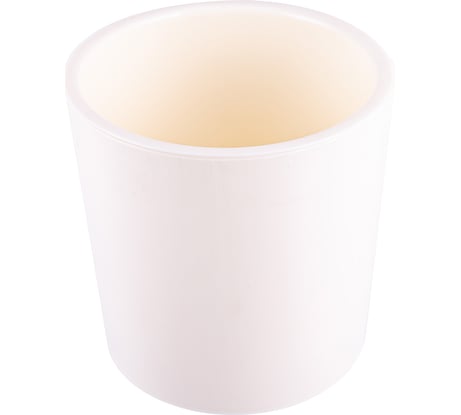 Горшок для цветов с дренажной вставкой Полимербыт Genius 2.5л, d157, h156мм, молочный 437640700