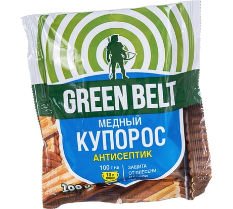 Средство для защиты от плесени и гнили Грин Бэлт Медный купорос 100 г 01-676