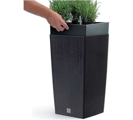Кашпо для цветов Prosperplast RATO SQUARE DRTS400-S433