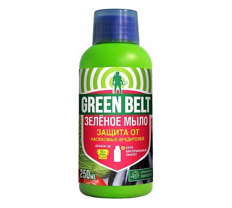 Защита растений от вредителей Грин Бэлт Зеленое мыло, 250 мл 01-675