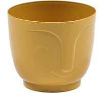 Кашпо LAMELA Sp.z o. 196 ATENA диаметр 14 см, высота 12 см, 1.4 л, горчичный 070602