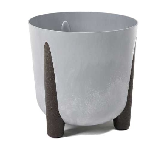 Кашпо на ножкахLAMELA Sp.z o. 237 FRIDA ECO recycled beton диаметр 30 см, высота 28.5 см, 12.4 л, серый бетон 070630 1