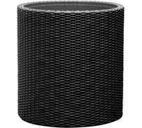 Кашпо KETER Cylinder Planter S графит 229120