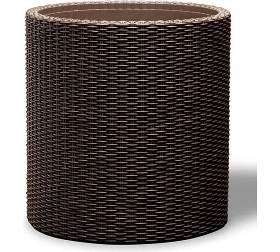 Кашпо KETER Cylinder Planter S коричневый 223940