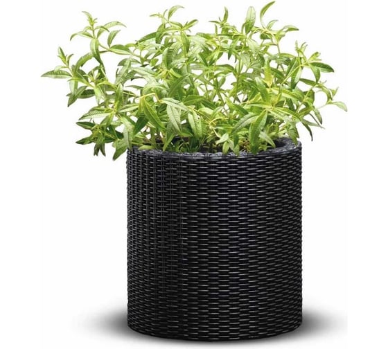 Кашпо KETER Cylinder Planter S коричневый 223940